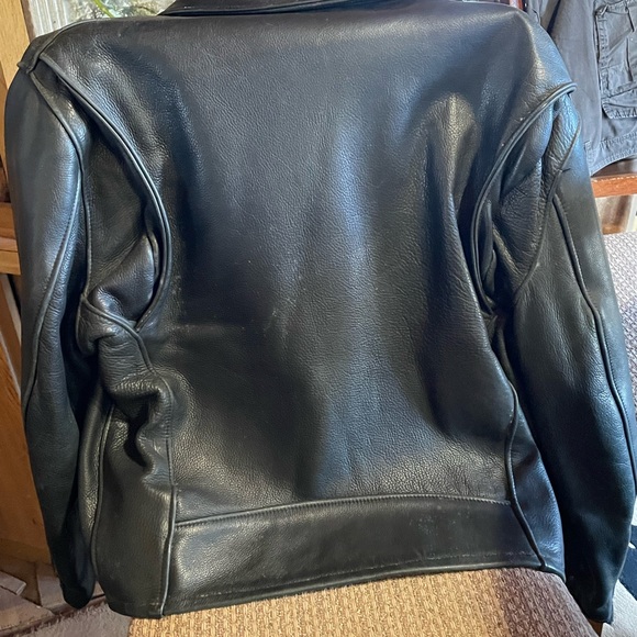 Rome Black Leather Jacket - Picture 3 of 5